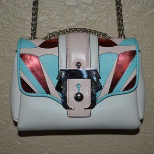 Paula Cademartori Off White Leather Small Crossbody Handbag
